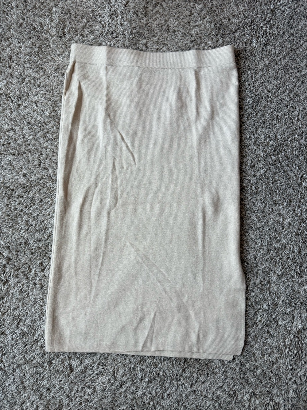 RACHEL Rachel Roy Cream Knit Pencil Skirt